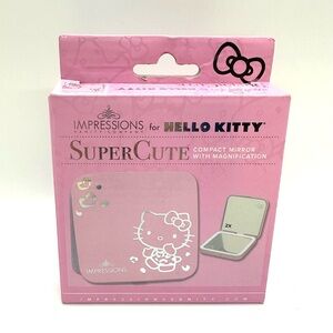 NEW Impressions Vanity Hello Kitty Super Cute Light Up LED Compact Mirror